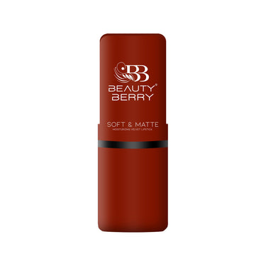 Beauty Berry Soft & Matte Moisturizing Velvet Lipstick For Women - Long-Lasting, Hydrating, High-Pigment Color. (Shade 12)